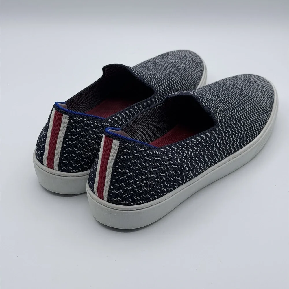 New Rothy's Blue White Maritime Gradient Slip-On Sneakers US 9.5